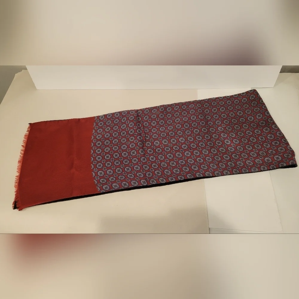 Vintage Christian Dior Silk and Wool Men's (unisex) Scarf
